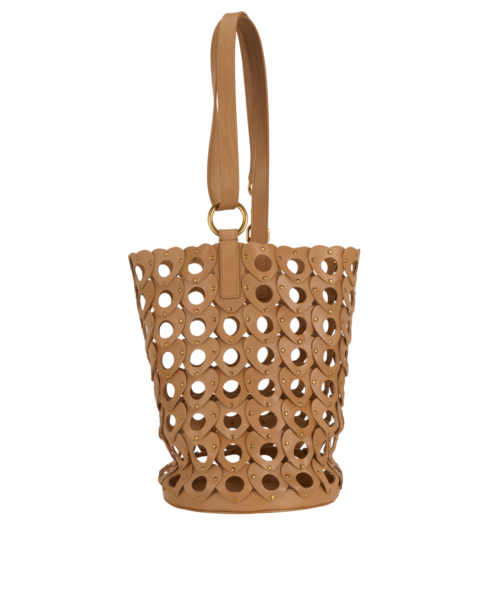Seau Bucket Bag, &pound;595, Handbags, Beige, Leather, Side view